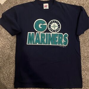 1990s Seattle Mariners T-Shirt with legendary lineup on back